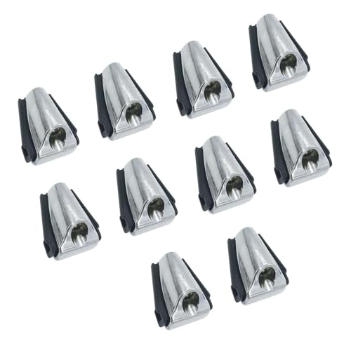 10Pcs Bass Drum Claw Hooks with Rubber Gaskets