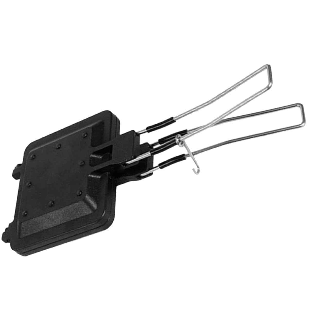 Teglia per Panini Antiaderente in Acciaio Inox e Lega di Alluminio Piastra Multifunzione per Sandwich e Waffle Utensile da Cucina Portatile per Uso Interno ed Esterno