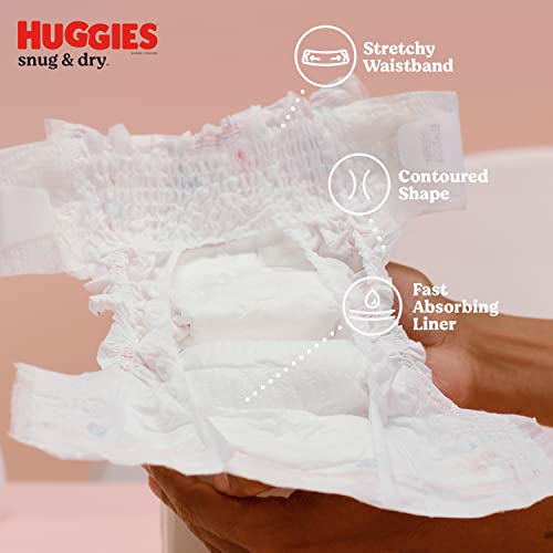 Huggies Snug & Dry Baby Diapers, Size 4, 180 Ct, One Month Supply #TOP5