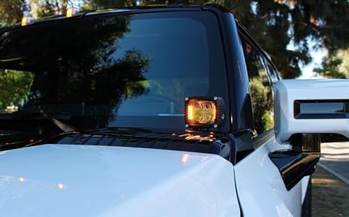 Kit de montaje Hood Mount con luz LED Ámbar para Hummer EV miniatura 3