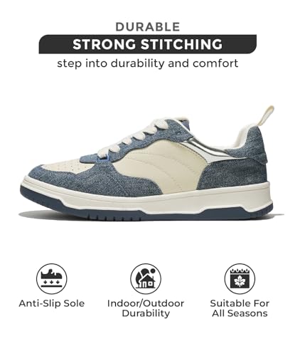 Project Cloud Sneakers for Women - Dunks Woman Comfortable Memory Foam Shoes for Women Footwear, Vegan Leather Women's Fashion Sneakers, Non-Slip Womens Shoes Machine Wash (Kiki)2