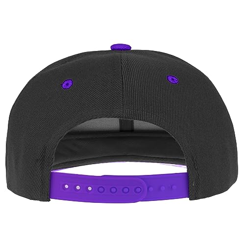Image of Gelante Snapback Hats for Men - Flat Bill Brim Baseball Cap Hat - Plain Blank Adjustable