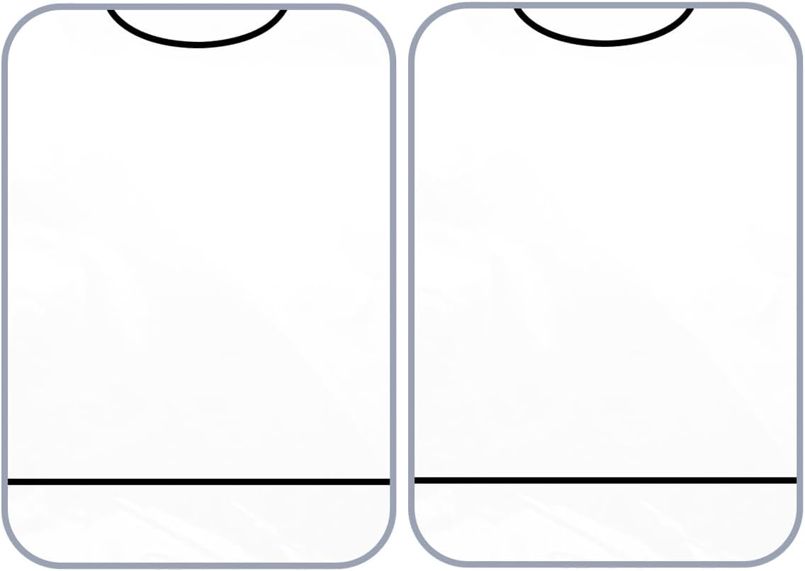 2PCS Car Kick Mats Back Seat Protector for Kids, Universal Anti-Scratch Transparent Auto Seat Back Cover Against Mud, Waterproof Vehicle Backseat Protection Pad for Most SUVs Trucks (Black)