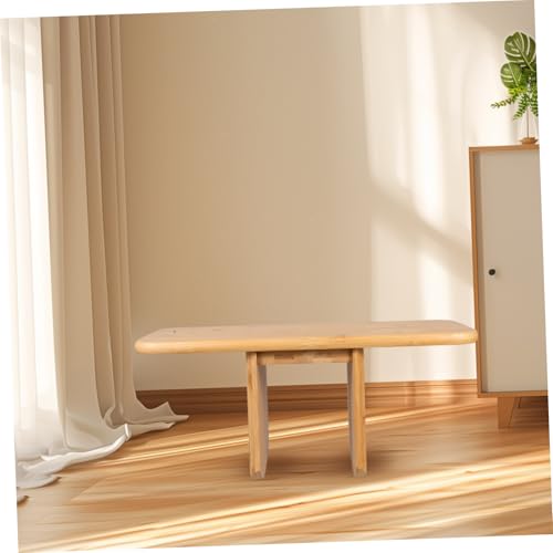 Garneck Wooden Meditation Stool Kneeling Yoga Bench Portable Meditation Seat for Home Office Use - Image 6
