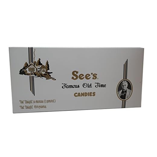See's Candies 1 lb Dark Chocolates in White Wrap