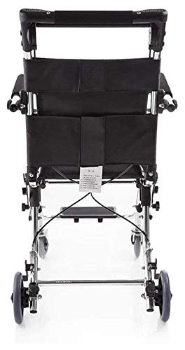 HNHN Portable Folding Stair Chair Travelling Wheelchair,Ultra Lightweight Aluminum Alloy Transport Wheelchair for The Elderly and Children 0120 - Thumbnail 4