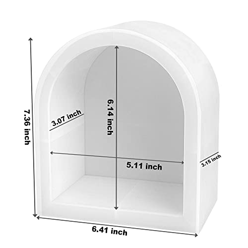 RESINWORLD 6'' Arch Mold, 3'' Deep Silicone Mold, Sturdy Large Molds for Bouquet Preservation, Shiny Resin Molds for Home Wedding Decor - Image 3