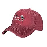 MOCSONE Checkered Flags Race Car Flag Unisex Adult Baseball Hat Sports Outdoor Cap Men and Women Snapback