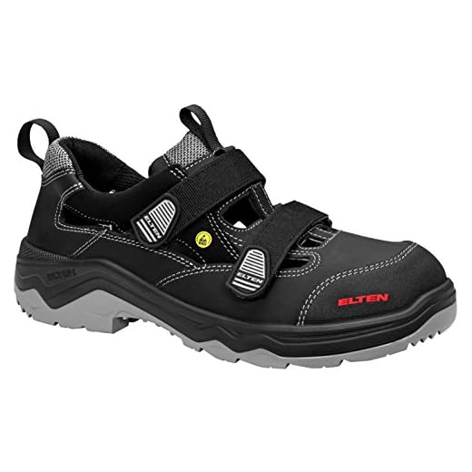 ELTEN Sicherheitsschuhe LASLO ESD S1P, Herren, leicht, schwarz, Stahlkappe - Größe 49