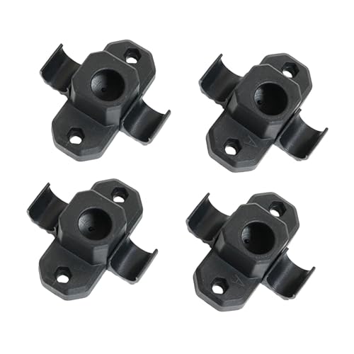 kowaku 4 Pieces Attachment Table Leg Mounting Replacement Furniture Leg Connector Noslip Easy to Install Outdoor Table Leg Connector, Hole Diameter 18mm