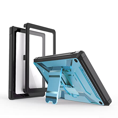 Étui pour tablette bleu et noir protection antichoc enfants adultes