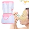 Gegong Face Mask Maker Machine with 32Pcs Collagen, Face Mask Machine, Facial Treatment, DIY Natural Fruit Vegetable Mask SPA Skin Care for Eye Chest Hand Neck Skin Care (Machine)