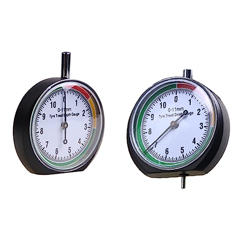 Cabilock 2piezas Medidor De Profundidad De Neumáticos Unidades Automóvil Camión Furgoneta Herramienta De Medición Portátil Acero Inoxidable Resistente
