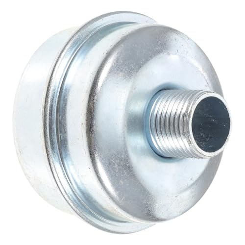 LALAFINA 小型エンジン用交換マフラー スレッド対応 耐久性ガルバナイズド鉄製 消音器 芝刈機 発電機用 簡単取付 長持ち設計