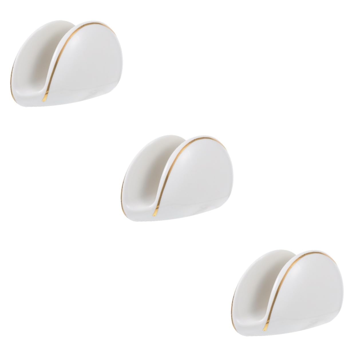PRETYZOOM 3piezas Soporte De Servilletas Cerámico Para Mesa Dispensador Vertical De Servilletas Para Restaurantes Cafés y Eventos