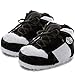 Produktbild Knuffis Jordan Hausschuhe Plüsch Sneaker Hausschuhe Damen Herren lustig Jordan 1 High 36-45 (Schwarz Weiß)