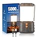 Linterna de Camping, Batería Recargable de 5000 mAh, Luces de Emergencia Para Cortes de Energía, 3 Colores, Linterna Portátil Impermeable IPX4, luz de Tienda de Campaña Para el Hogar o Senderismo de