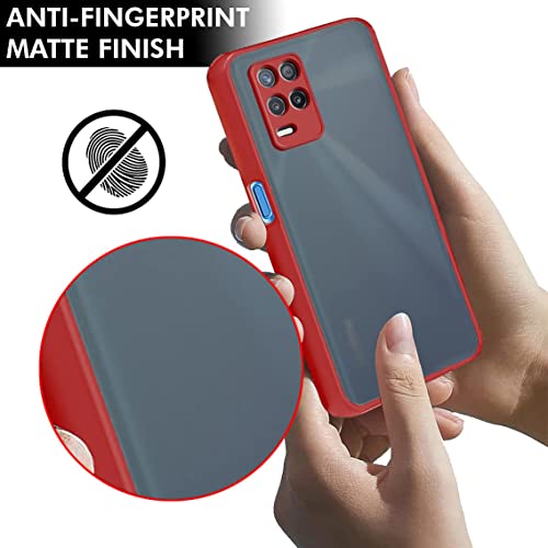 Image of TheGiftKart Back Cover for Realme 9 5G / 8s 5G / 8 5G / Narzo 30 5G (TPU, Poly Carbonate | Red)