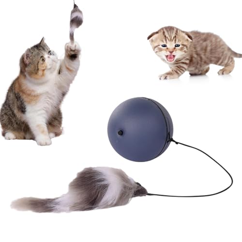 Genérico Pelota Interactiva para Gatos | Juego para Mordedera con Sensor Inteligente - Pelota Automática para Gatos | para Mascota Cachorro Hogar Interior Exterior Cumpleaños Suelo Diario Vacaciones