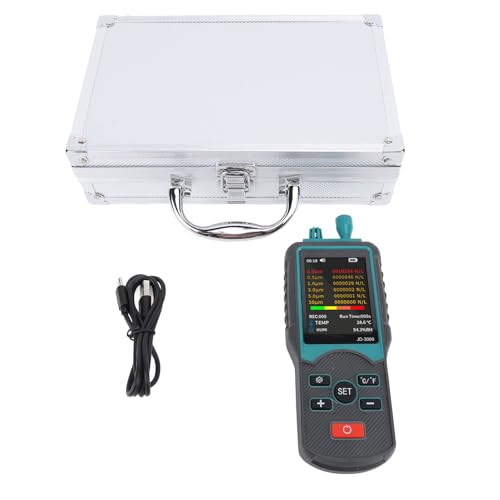 Dust Particle Counter Handheld Aerosol Dust Monitor Air Quality Detection for Cleanroom 0.3 0.5 1.0 3.0 5.0 10μm PM2.5 PM10