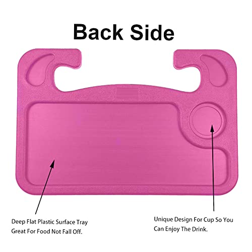 Steering Wheel Tray,Car Desk For Writing,Laptop,Tablet,Ipad Or Notebook With Pen Slot,Food Eating Table Trays,Fit Most Vehicle Steering Wheels(Pink) #TOP3