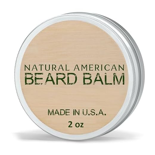 NATURAL AMERICAN ELEMENTS Beard Balm – 100% All Natural, Masculine Scent, Essential Oils with Organic Shea Butter – Moisturizes, Softens & Strengthens - Made in USA – Conditioning Beard Balm, 2 oz