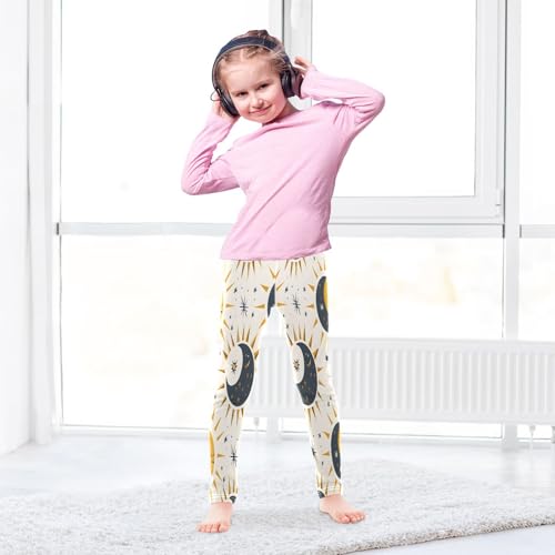Toddler Girls Leggings Printed Yoga Pants Leggings Sun Moon Stars for Kids4