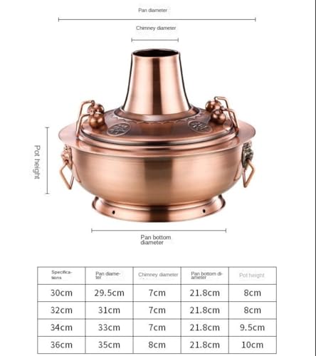 Olla para hot pot estilo chino acero inoxidable 30cm miniatura 2