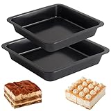 Takingup Quadratische Kuchenformen, quadratische Backform, 2 Stück, 8 und 8, 7,...