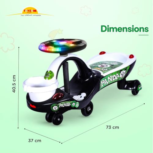 Image of Toyzone Eco Panda Magic Car | Ride-on Baby Car | Swing Car | Comfortable Seat | Elegant Design | Twister Ride on | for Kids Age 2+ (Toyzone Eco Panda-51909)