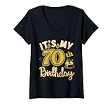 Photo Gallery donna funny 70th birthday tee for girls 70 years old birthday idea maglietta con collo a v Photo Gallery donna funny 70th birthday tee for girls 70 years old birthday idea maglietta con collo a v