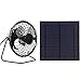 CHICIRIS Ventilador Alimentado por Panel Solar, Mini Panel Solar de 5 W con Ventilador de Refrigeración Portátil, Conjunto de Paneles Solares Fotovoltaicos para Invernadero