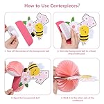 Happy 1st Bee Day Decorations Honey Bee Themed Newborn to 12 Month Photo Banner So Sweet to Be One Honeycomb Centerpieces Decorations for Baby Shower 1 Year Old Birthday Party Milestone Supplies - Image 3