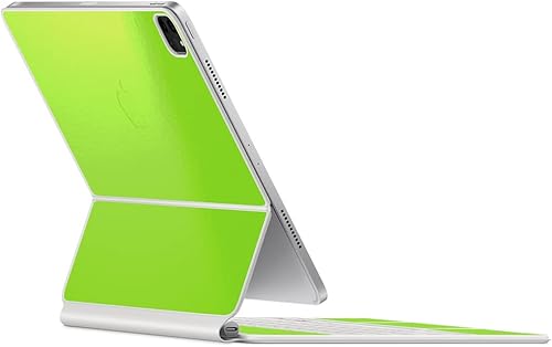 Vista 123 de SopiGuard Skin for 2021 Magic Keyboard Case 12.9 - Adhesivo de vinilo de precisión de borde a borde superior, teclado y panel trasero (gris carbono)