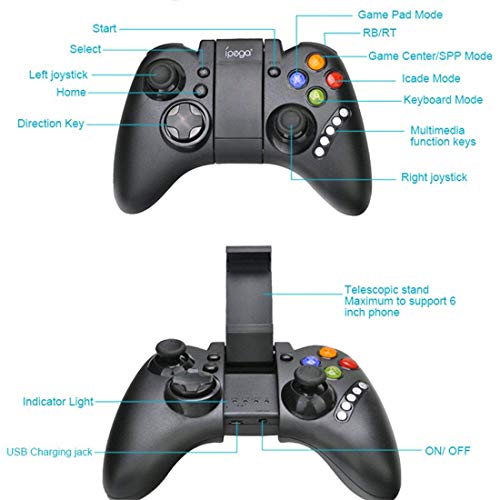 Manette de jeu sans fil iPega PG-9021 pour Android et PC - Geekodrome: Boutique d'accessoires geek Fonctionnalités Ipega PG-9021