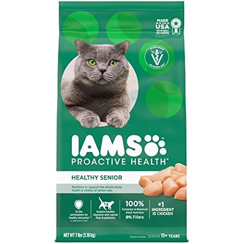 IAMS PROACTIVE HEALTH Senior Dry Cat Food with Chicken, 7 lb. Cover