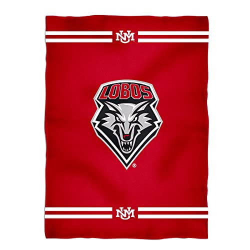Vive La Fete College Blanket, Officially Licensed New Mexico Lobos, Warm & Lightweight Throw Measuring 40" X 58" from
