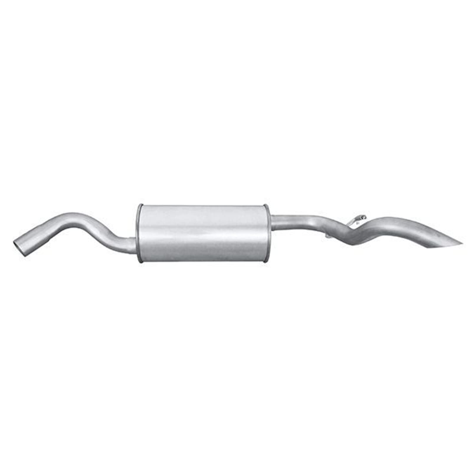 HELLA 8LD 366 029-761 Tłumik końcowy - Easy2Fit® Kit - z tyłu - jednoczęściowy - Komplet z elementami do montażu
