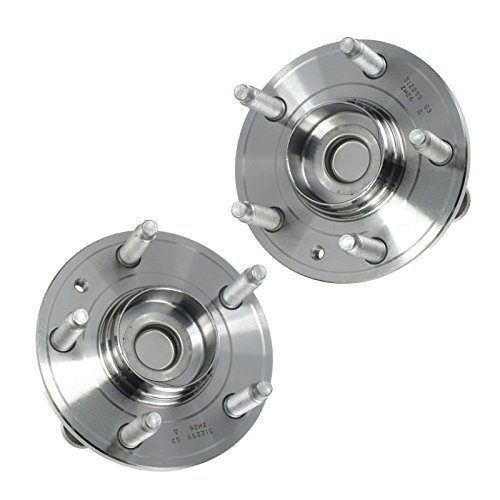 Image of TRQ Rear Wheel Bearing and Hub Assembly Set 2 Piece Compatible with 05-07 Ford Five Hundred FWD 05-07 Freestyle FWD 08-09 Taurus 08-09 Taurus X Mercury Montego Sable