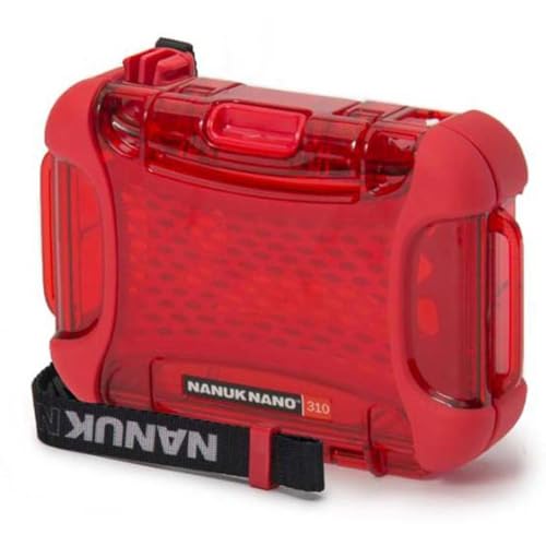 Étui étanche NANUK 310 antichoc rouge pour smartphone et électronique
