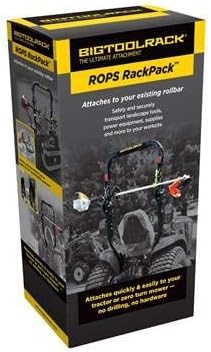 Rollover Bar 3 Point Carryall | Heavy-Duty Tool Holder for Attaching Yard Tools to Tractors | Tractor ROPS Accessories Attachment for Roll Bars Larger Than 2"x2" | RopsRackPack