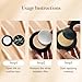 Mushroom Head Air Cushion CC Cream Gift Set for Women, 1 Full-Size Makeup Foundation with 2 Refills & 1 Special Mushroom Head Puff, Holiday Gifts for Her (Natural)