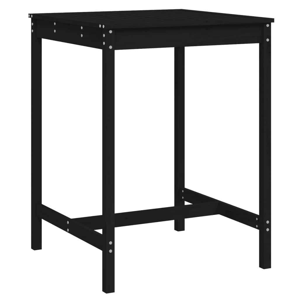 Générique Stół ogrodowy z litego drewna sosnowego 82,5x82,5x110 cm | Stabilna rama, wytrzymała góra, na taras balkonowy, instrukcja montażu w zestawie