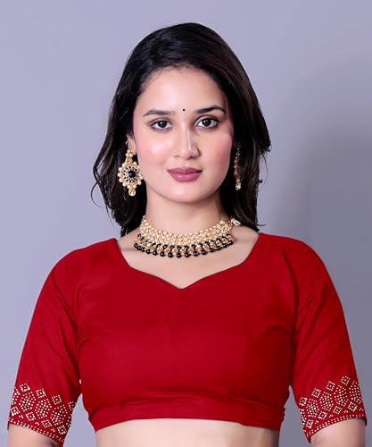 Image of FASHION Women's Trendy Banarasi Kanjivaram Navy Color Art Silk Saree with Blouse Material