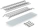 Kit Fhuller Scolapiatti 76 cm Zincato Grigio Argento da Incasso per Mobile Pensile cm. 80 completo di Vaschetta