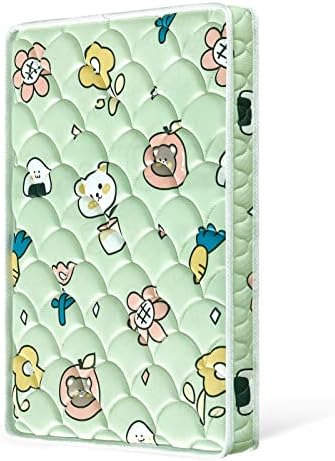 Mini Crib Mattress Topper - Suitable for [Crib Mini Crib] 38 x 24 x 4 inches - Non-Toxic, Quiet, Soft, Odor Free Foam - Printed Cartoon Pattern | Suitable for Most Portable Mini Cribs