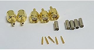 10pack SMA Male Straight Crimp Connector for RG188 RG178 RG316 RG174A-U/LMR100A/RFC100A Cables Ships from USA