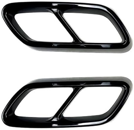 Four-outlet Tailpipe Decorative Frame Modification Parts For Benz C-Class W206 C200 C260 C300 AMG 2022+ Rear End Components(Black)