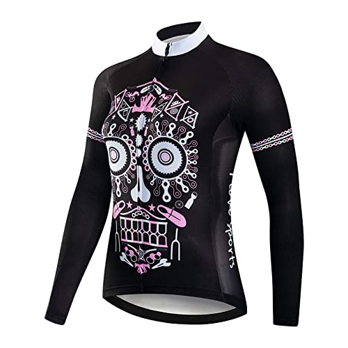 Conjunto de roupa de ciclismo feminina de manga comprida confortável secagem rápida MTB ciclismo cam