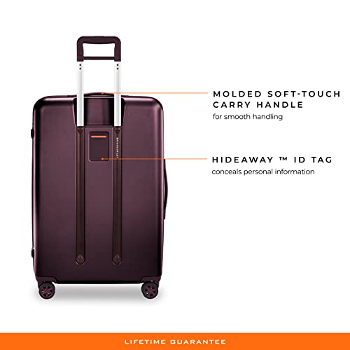 Briggs & Riley Sympatico Hardside Large Spinner Luggage, Plum, 30-Inch Checked #TOP5